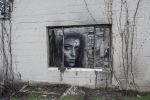 Hope Peering Through | Street Murals by Shane Grammer Arts. Item made of synthetic