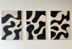 "Monochrome" Fiber Art Wall Hanging | Tapestry in Wall Hangings by SOJA Art Studio. Item composed of canvas in minimalism or contemporary style