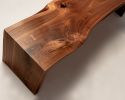 American Black Walnut Waterfall Bench | Benches & Ottomans by L'atelier Mata. Item composed of walnut