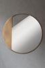 Solida Brass Plated Metal Circular Mirror | Decorative Objects by LAGU. Item made of metal works with modern style