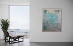 Canvas on Canvas CC7260 A | Mixed Media by Michael Denny Art, LLC. Item made of bamboo with canvas works with minimalism & contemporary style