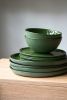 Handmade Porcelain Dinner Set. Green | Plate in Dinnerware by Creating Comfort Lab. Item made of ceramic