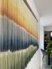 Abstract Art Large Canvas Wool Wall Art-ZORKE XII | Macrame Wall Hanging in Wall Hangings by Olivia Fiber Art