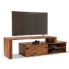 Zuma solid walnut modern tv console | Media Console in Storage by Modwerks Furniture Design. Item composed of walnut in minimalism or modern style
