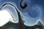 Sky Swirl 00195 A | Prints in Paintings by Petra Trimmel. Item made of canvas with metal