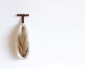 Westwind | Wall Sculpture in Wall Hangings by Keyaiira | leather + fiber. Item made of walnut with leather