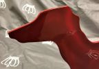 Red Whippet Dog | Public Sculptures by jim collins sculpture