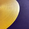 Golden Disks on Violet (SOLD) | Oil And Acrylic Painting in Paintings by Alessia Lu. Item composed of canvas in minimalism or contemporary style