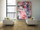 Modern Miami | Oil And Acrylic Painting in Paintings by Darlene Watson Abstract Artist. Item made of canvas with synthetic works with urban style