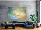 Etude, Oversize Abstract Oil Painting 60" x 90" | Oil And Acrylic Painting in Paintings by Dorothy Fagan Fine Arts. Item made of canvas compatible with minimalism and mid century modern style