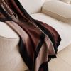 Handwoven Mink Brown Myrtle Drift Merino Throw | Linens & Bedding by Studio Variously. Item made of wool