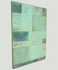 Turquoise Tiles Long | Paintings by Ronald Hunter. Item made of canvas works with contemporary & modern style