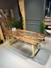 Matte epoxy table, Dining room table, Kitchen table, olive | Dining Table in Tables by Brave Wood. Item made of wood works with modern & rustic style