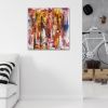 "Optimistic" | Oil And Acrylic Painting in Paintings by Shirly Maimom Art. Item composed of canvas and synthetic