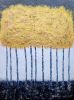 Shimmering Aspens | Oil And Acrylic Painting in Paintings by Liz Johnston. Item composed of canvas & synthetic