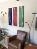 Diversity Triptych Acrylic Contemporary Abstract | Oil And Acrylic Painting in Paintings by Strokes by Red - Red (Linda Harrison). Item made of canvas