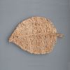 Leaf Jute Placemat (Set of 6 Pcs) | Tableware by MEEM RUGS. Item works with boho & country & farmhouse style