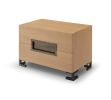 Lotus II Nightstand | Storage by Greg Sheres. Item made of oak wood with bronze works with minimalism & contemporary style