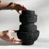 Closed Form Concrete Sculpture "Carbon #002" | Sculptures by Carolyn Powers Designs. Item composed of concrete compatible with minimalism and contemporary style