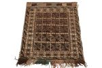 Antique Baluch Persian rug in Beige-Brown Geometric Pattern | Area Rug in Rugs by Rug and Kilimareaar