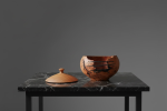 Apple Root & Rosewood Lidded Vessel | Decorative Bowl in Decorative Objects by Holzkunst Samuel Meisinger. Item made of wood works with art deco & modern style