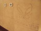 Highly distressed ancient inspired botanical diagrams created for Cesca, Charleston location.  Also included are Roman inspired wall treatments, faux aging effects. | Art & Wall Decor by Elliott Mattice Art & Design