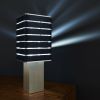 Exigen by Mnima. Table Light Sculpted from Solid Aluminum. | Table Lamp in Lamps by mnima. Item made of aluminum with leather