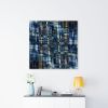 Blue Line 10 | Prints by Rica Belna. Item made of canvas