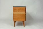 Marissa Blossom | Nightstand in Storage by Curly Woods. Item made of oak wood with concrete works with mid century modern & scandinavian style