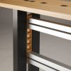 Ebony Squared | Console Table in Tables by Carol Jackson Furniture. Item made of wood with aluminum