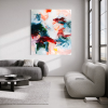 The Color of Sky, Abstract Painting by Michael Rich | Oil And Acrylic Painting in Paintings by Michael Rich. Item composed of canvas in mid century modern or contemporary style