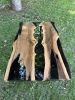 Black Epoxy Table - Walnut Epoxy Table - Live Edge Resin | Dining Table in Tables by Tinella Collection. Item composed of wood compatible with contemporary and country & farmhouse style