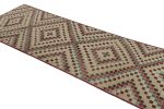 Vintage Turkish Rug in Beige-Brown & Colorful Diamond | Area Rug in Rugs by Rug and Kilim