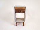 Classic Straight | Nightstand in Storage by Curly Woods. Item composed of oak wood and concrete in modern style