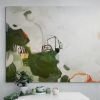 Spinach with tomato cream soup | Oil And Acrylic Painting in Paintings by Nino Yuniardi. Item made of canvas with synthetic