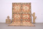 Peach Vintage Moroccan Wool Rug 6.5 x 9.7 ft - Berber Rug | Area Rug in Rugs by BerberHand. Item made of wool works with boho style