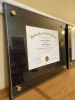 Modern Diploma Frame Handcrafted by Robert Wolfkill | Decorative Frame in Decorative Objects by Wolfkill Woodwork. Item compatible with mid century modern and contemporary style