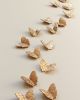 Gold Porcelain Butterflies Original Sculpture Wall Art | Wall Sculpture in Wall Hangings by Elizabeth Prince Ceramics. Item composed of ceramic in japandi or eclectic & maximalism style