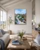 Cape Leeuwin Lighthouse | Oil And Acrylic Painting in Paintings by Meredith H. Item works with contemporary & coastal style