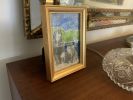 Two Women by the Lake | Mixed Media by Noel Hefele. Item composed of synthetic