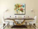 Glory of Spring Abstract Floral Painting on Canvas | Oil And Acrylic Painting in Paintings by Filomena Booth Fine Art. Item composed of canvas in contemporary or modern style