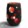 Sculptural vase, black candle lantern | Candle Holder in Decorative Objects by Donatas Žukauskas. Item composed of paper