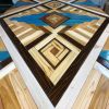 Custom Art Installation | Wall Hangings by Sarah Sawdust. Item composed of oak wood & copper compatible with mid century modern and art deco style
