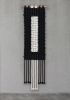 Figure II B&W - Modern Geometric Fiber Art | Macrame Wall Hanging in Wall Hangings by Zora Studio. Item composed of cotton in minimalism or contemporary style