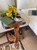 Resin End Table - C Side Epoxy Coffee Table | Tables by Tinella Wood. Item composed of oak wood in minimalism or country & farmhouse style