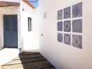 Blue and white wall art installation (1 tile) | Tiles by GVEGA. Item made of ceramic compatible with boho and mediterranean style