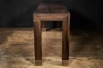 Modern Argentine Rosewood Console Table with Bronze Sabots | Tables by Costantini Design. Item composed of wood & bronze compatible with contemporary and modern style