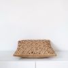 Diamond Small Weave Cushion Cover - Camel | Pillows by Kubo. Item composed of fiber
