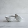 Small Treasure Bowl in Textured White Concrete | Decorative Bowl in Decorative Objects by Carolyn Powers Designs. Item composed of concrete in minimalism or contemporary style