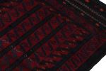 Vintage Baluch Afghan rug in Red, Blue & Black Patterns | Area Rug in Rugs by Rug and Kilim. Item made of wool
